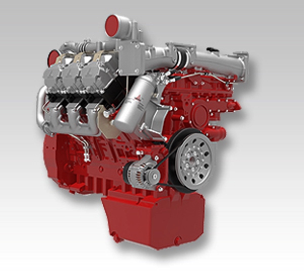 Deutz TCD 12,0 V6 típus jelzésű, 6 hengeres, 11,9 literes motor