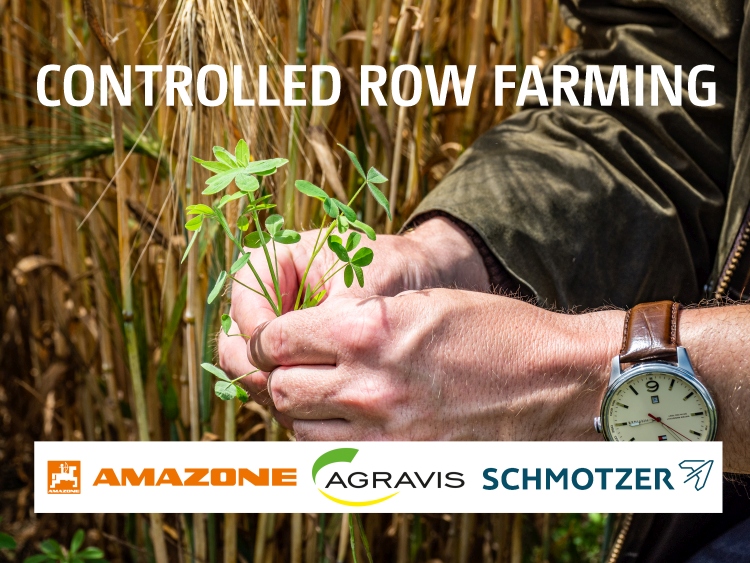 A „Controlled Row Farming” koncepciónál minden növénytermesztési lépés egy rögzített sorhoz viszonyítva történik