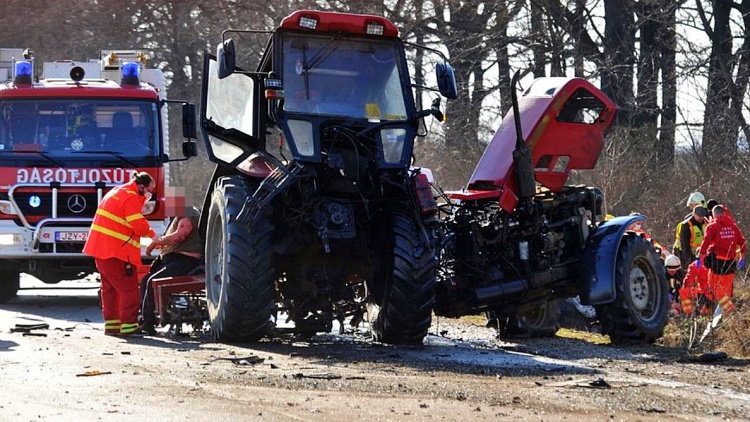 A mezőgazdasági munkagépet ért baleset