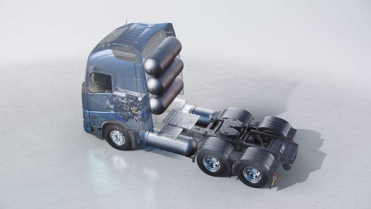 Volvo hidrogénhajtású vontató