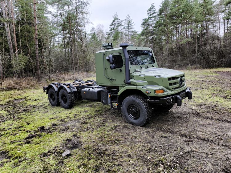 Mercedes-Benz special trucks equipped with an armored cab from the factory