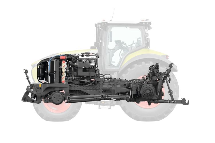 Claas traktor metszet
