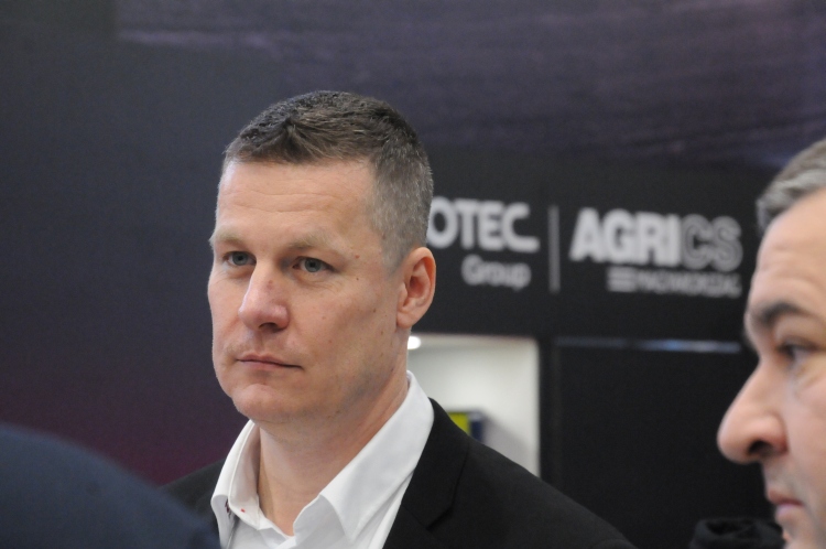 Gelencsér Milán (operatív igazgató, AGRI CS) az AGROmashEXPO-n