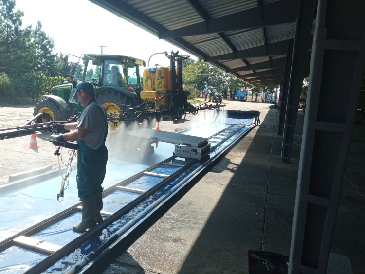 Keresztirányú szórásegyenletesség mérése