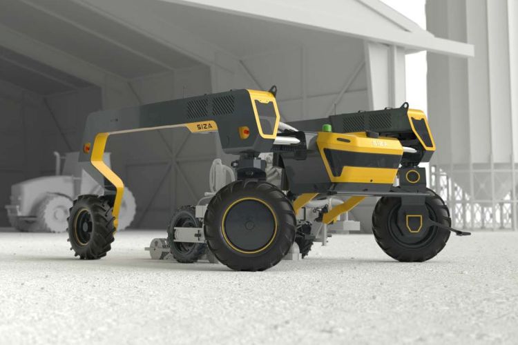 SIZA Toogo: francia autonóm szántóföldi robot állítható nyomtávval
